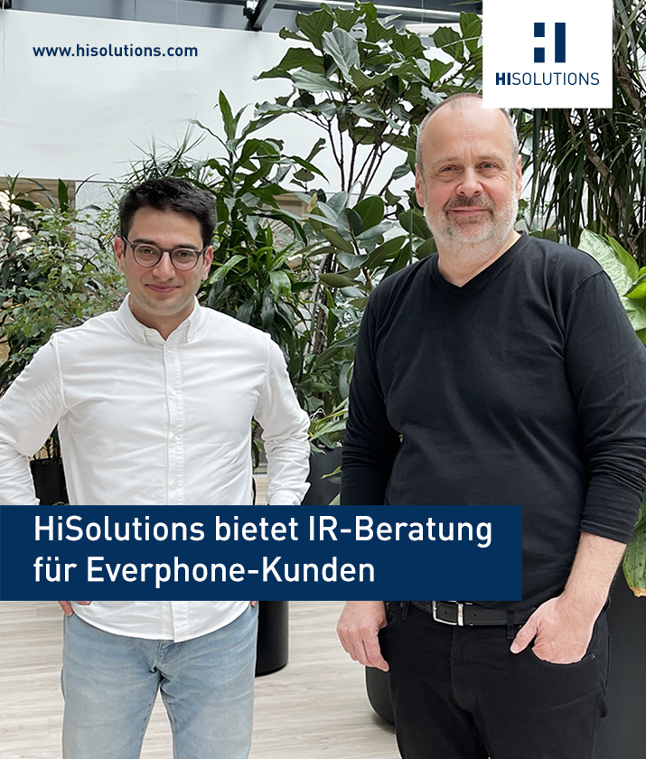 Mehmet Isik (Everphone) und Prof. Timo Kob (HiSolutions)