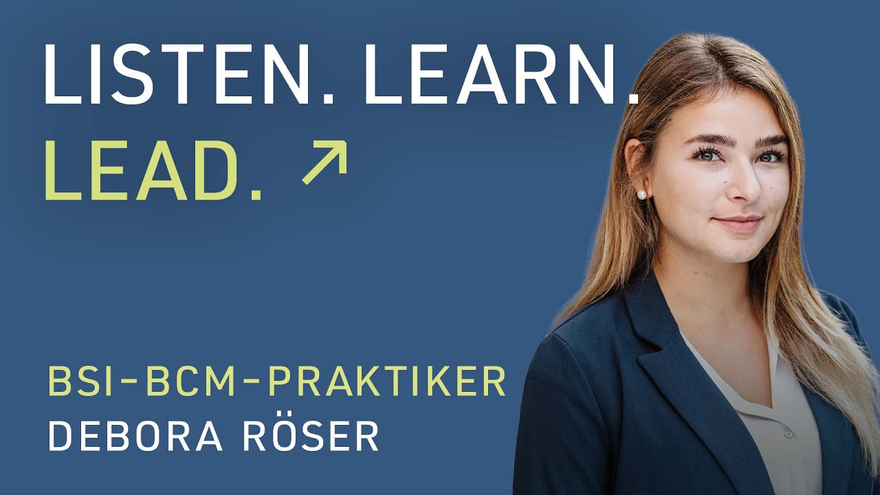 HiAcademy: Schulung zum BSI-BCM-Praktiker mit Debora Röser